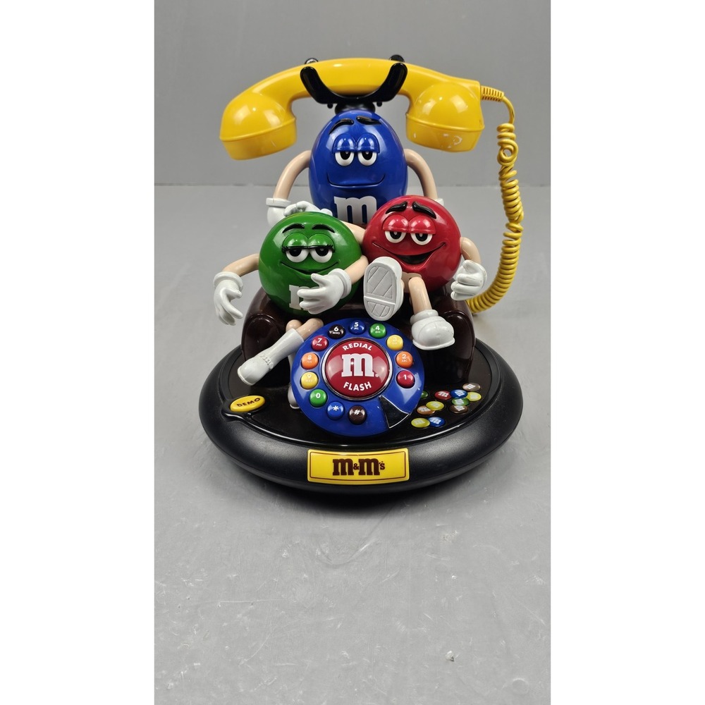 Vintage M&M Candy Characters Recliner Landline Telephone Broken RJ11 Tab